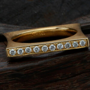 ANATOMY Ring Yellow Gold with Diamonds