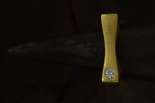 ANATOMY SOLO Ring Yellow Gold with Diamonds - Image 3